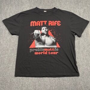 Matt Rife Problematic World Tour‎ Graphic T Shirt Black XL Men